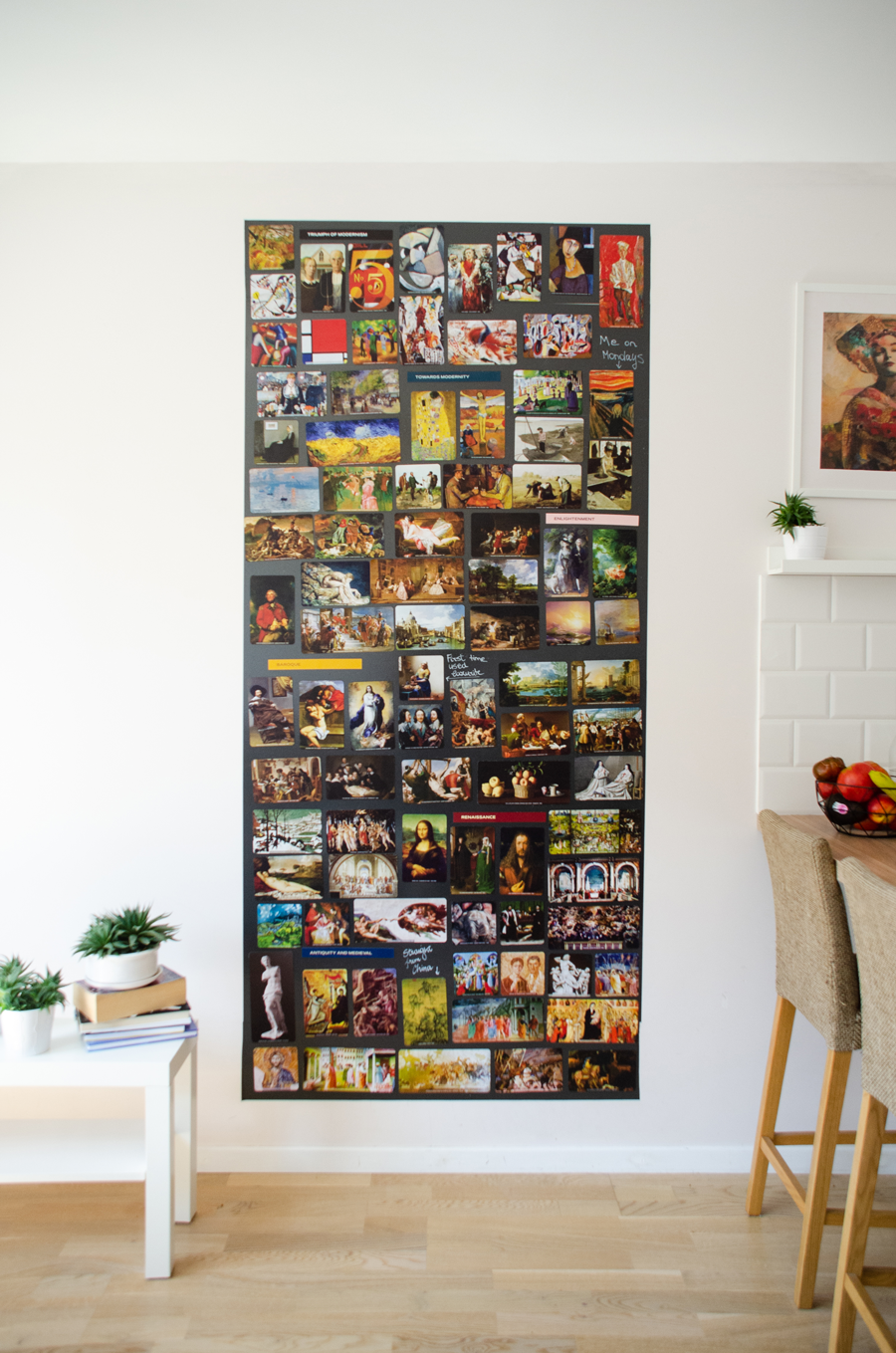 Large ARTWALL + 90 Art Magnets