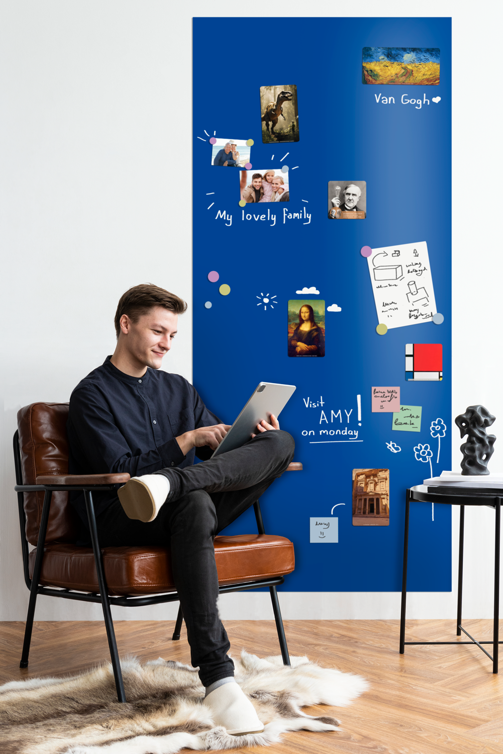 Self-adhesive Magnetic Wallpaper for Room