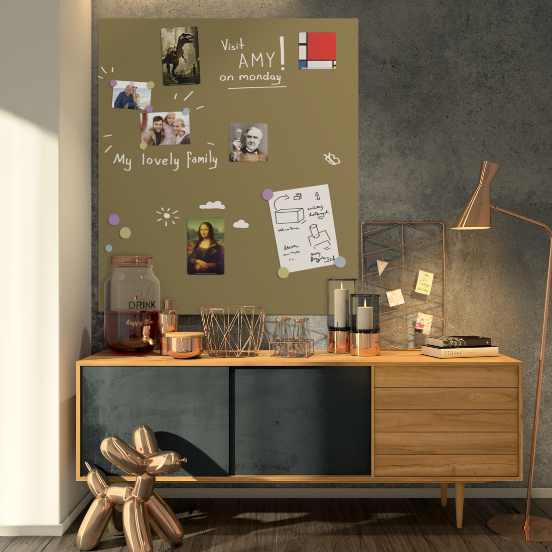 Self-adhesive Magnetic Wallpaper for Room