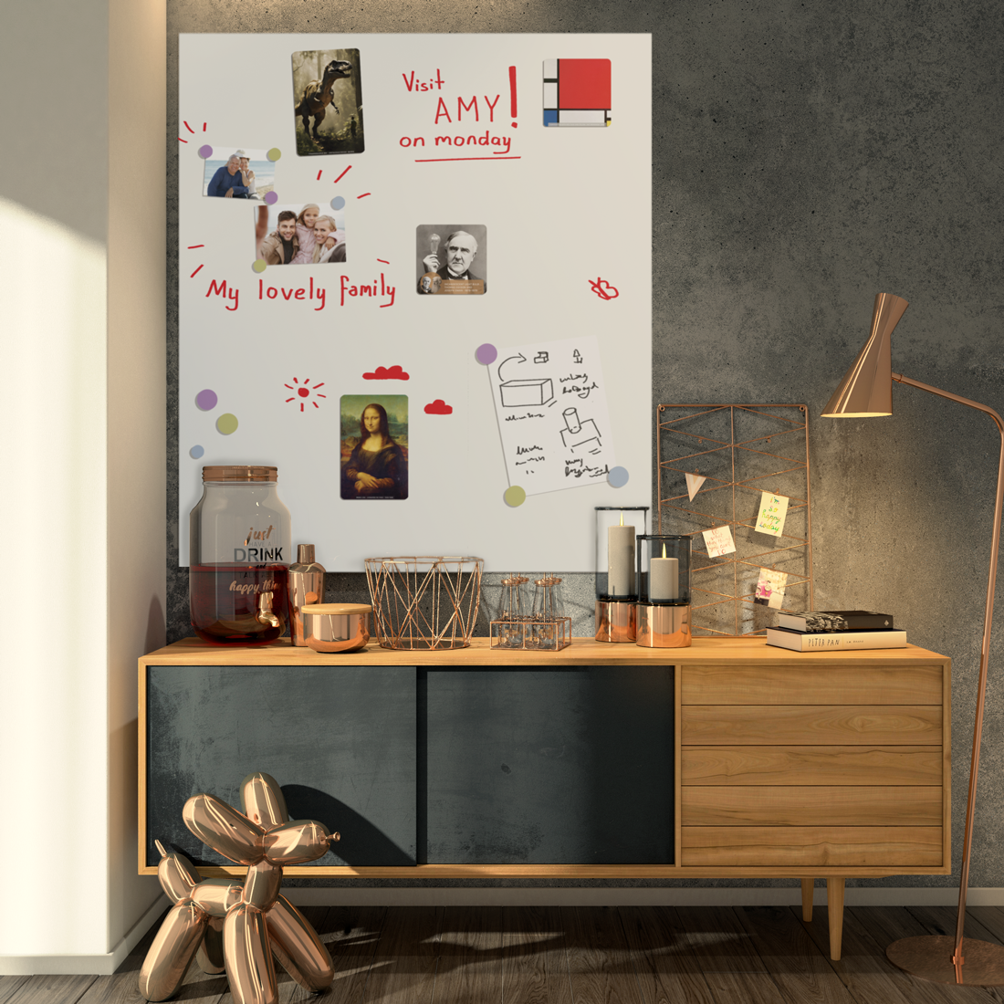 Self-adhesive Magnetic Wallpaper for Room