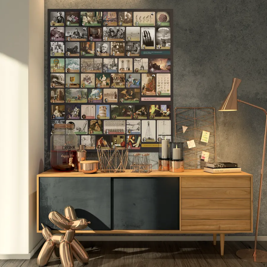 Small SCIENCEWALL + 60 Science Magnets