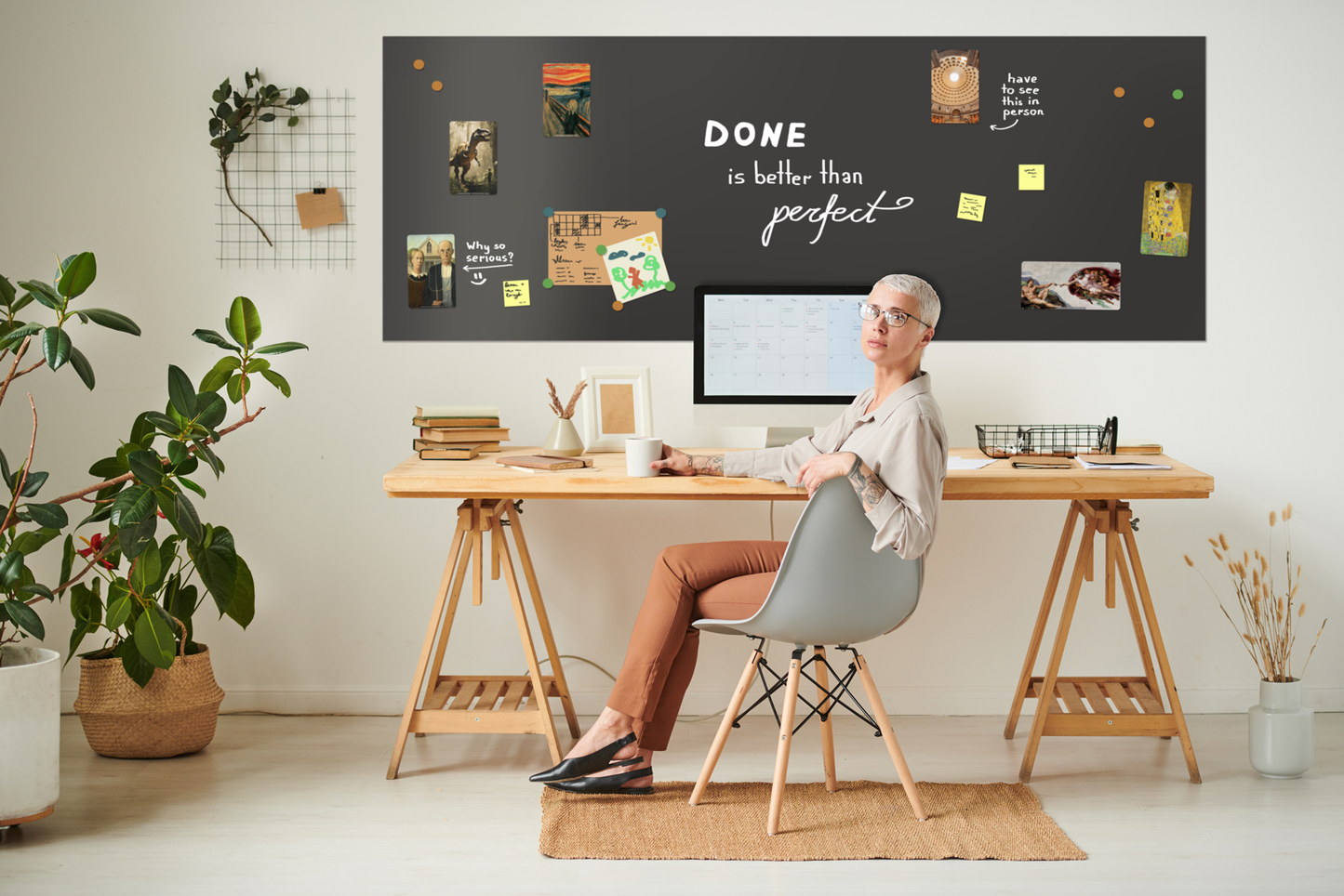 Self-adhesive Magnetic Wallpaper for Room