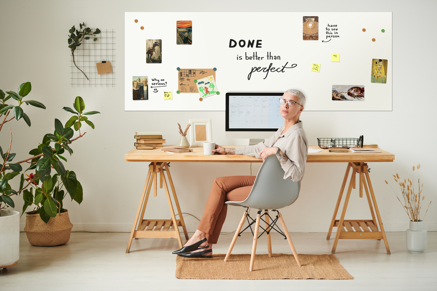 Self-adhesive Magnetic Wallpaper for Room
