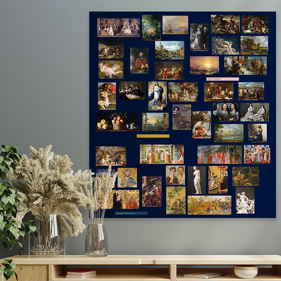 Small ARTWALL + 45 Art Magnets