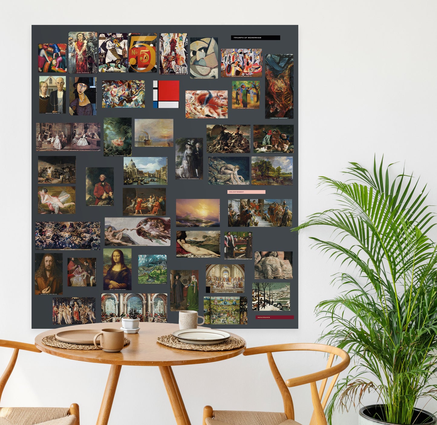 Small ARTWALL + 45 Art Magnets